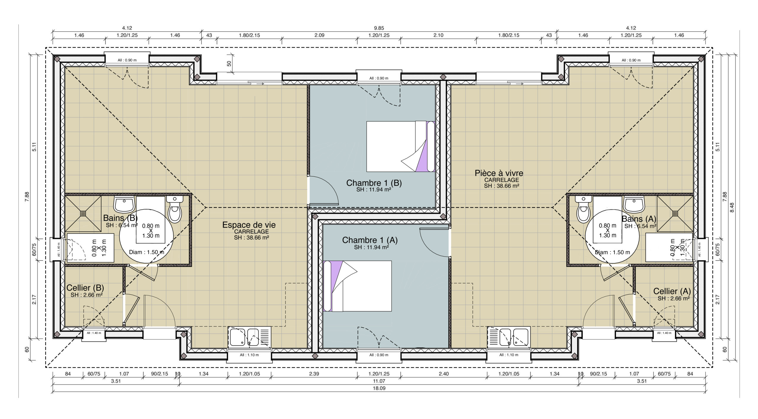 Plan du Rez-de-chaussée