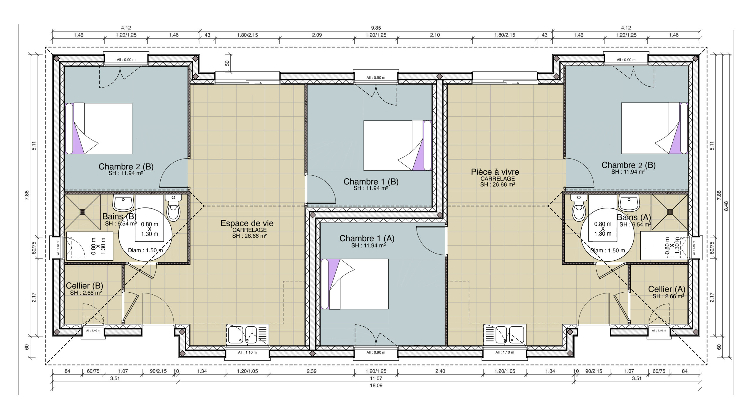 Plan du Rez-de-chaussée